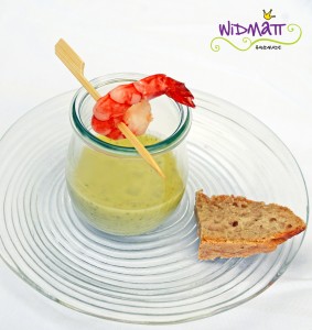 widmatt.ch Zucchini Suppe mit Crevette